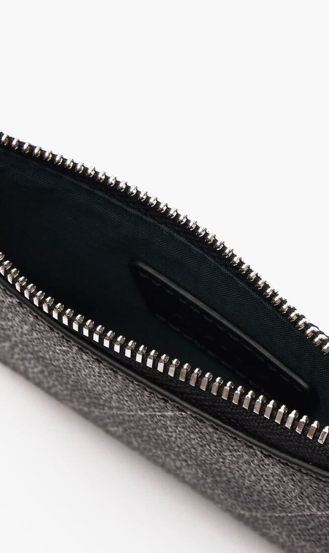 The Blend Grained Monogram Print Card Holder