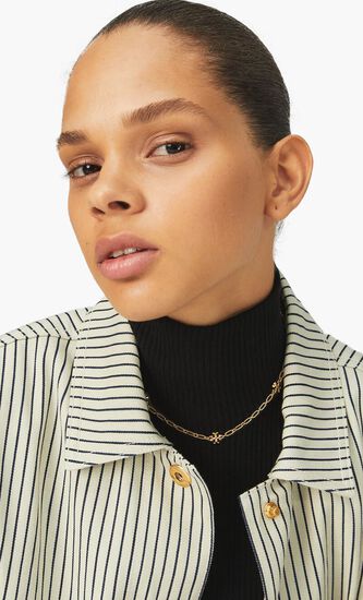 Roxanne Chain Striped Delicate Necklace