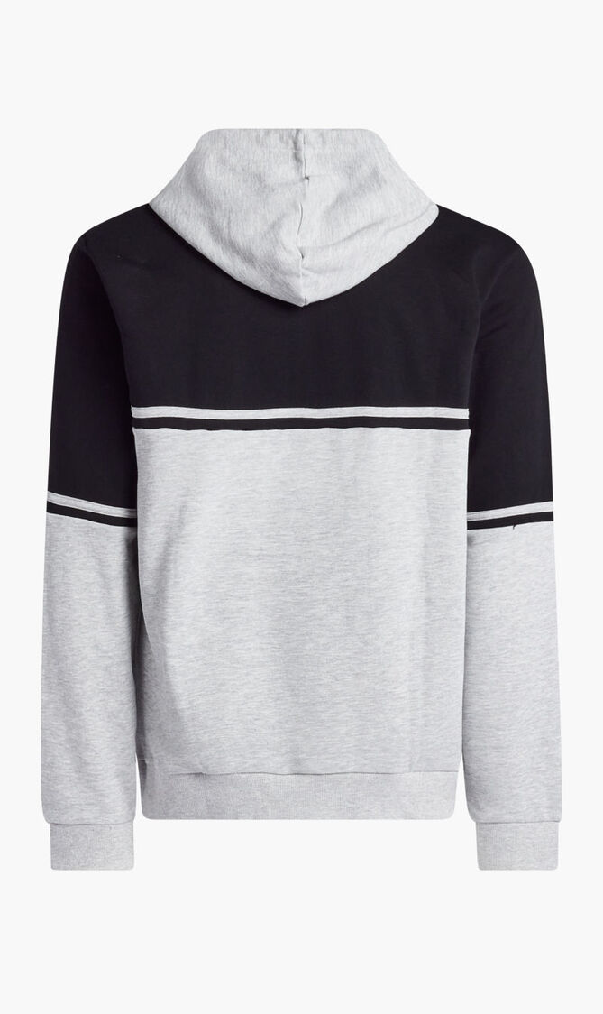 CUT AND SEW COLOUR BOCK HOODY FLAT PRINT