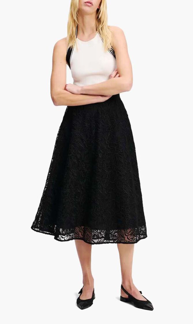 ORCHID EMBROIDERY SKIRT