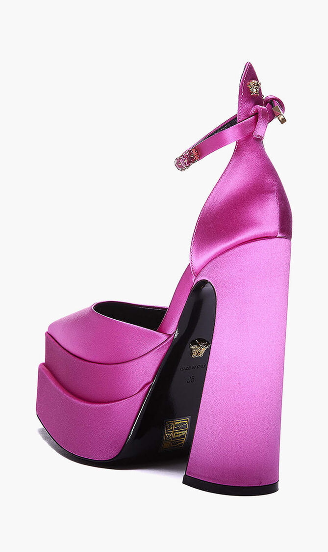 Platform Sandals Aevitas Mary Jane Pointed 160 Satin Crys