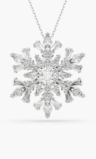 SJC IDYLLIA E PEND BROOCH WHITE/RHS