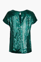 Cascading Sequin Top