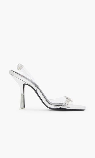 SQUARE TOE SLINGBACK HIGH HEEL SANDAL