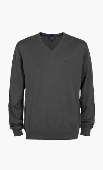 Plain V-Neck Jumper