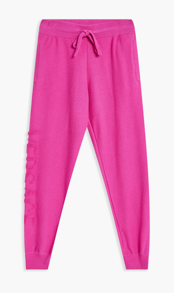 LOGO WOOL & CASHMERE SWEATPANTS