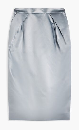 AVP LIGHT BLUE MIDI SKIRT