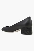 Rhinestone Block Heels