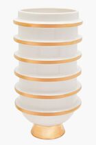 Orbit Urn Vase Medium White