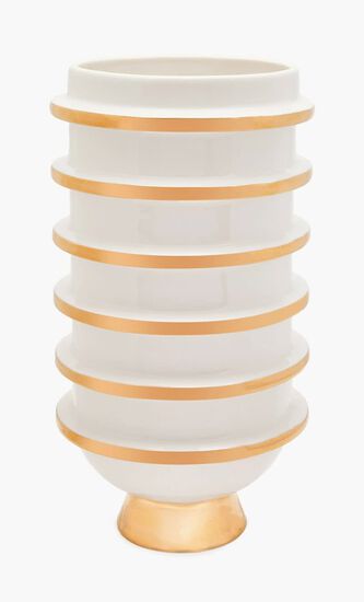 Orbit Urn Vase Medium White