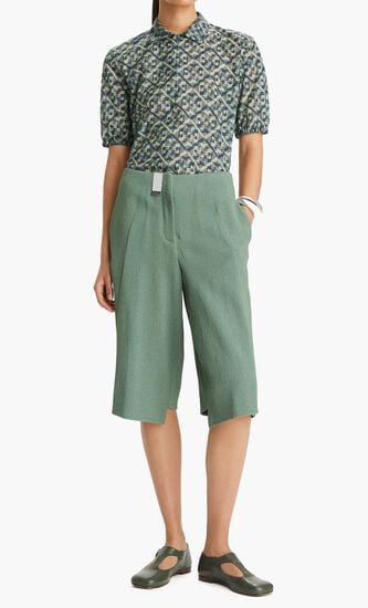 PRISMATIC T MONOGRAM NYLON ZIP POLO