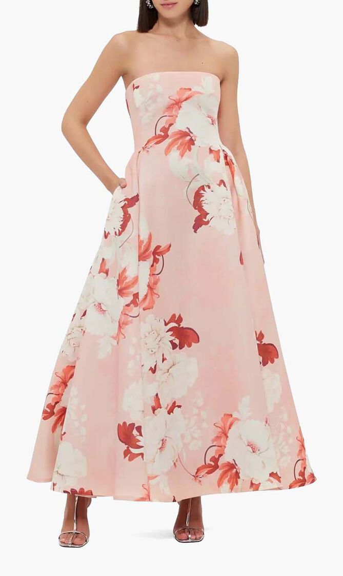 Nora Bustier Maxi Dress