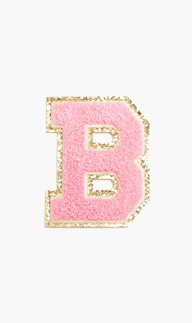 Chenille Sparkle Letter 'B' patch