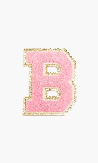 Chenille Sparkle Letter 'B' patch
