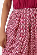 Long Dress with Printed Skirt