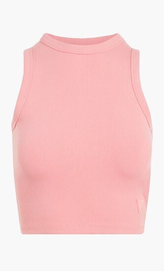 Rib Knit Crop Tank Top