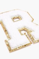 Chenille Sparkle Letter 'R' patch
