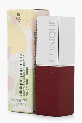 Clinique Pop Matte Lip Colour + Primer Lipstick, 08 Bold Pop