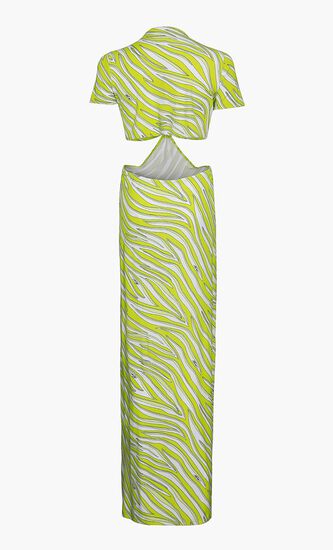 Zebra O Ring maxi dress