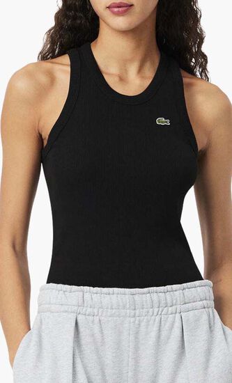 Slim Fit Ribbed Cotton Tank Top