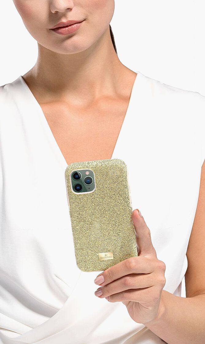 High Smartphone Case With Bumper, Iphone&reg; 11 Pro, Gold Tone