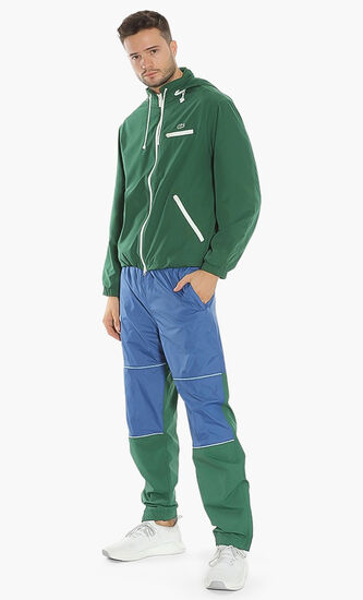 Lightweight Water-Resistant Hooded Windbreaker