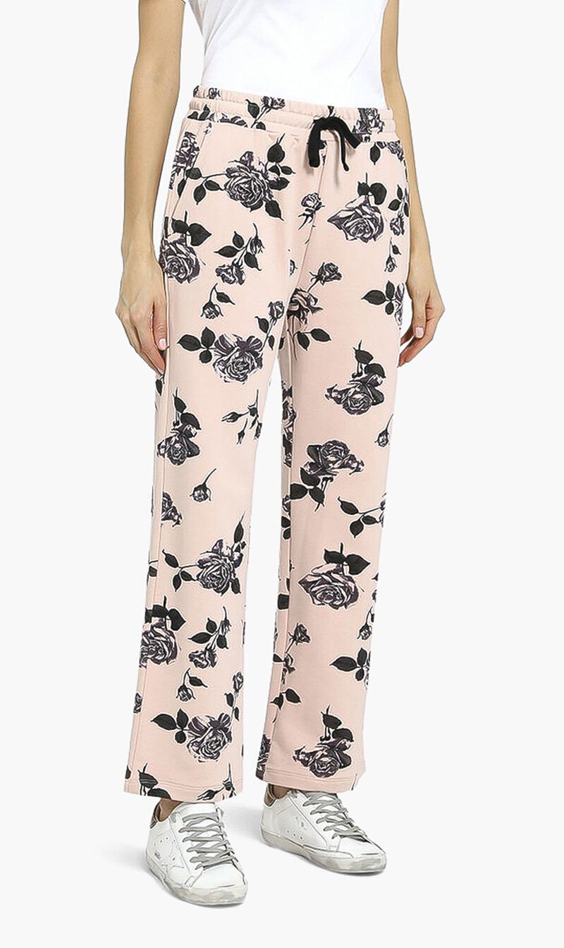 Patterned jersey joggers deals