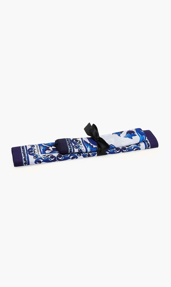 DGA MEDITERRANEAN BLUE SET PLACEMAT & NAPKIN