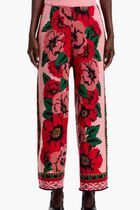 Flower Tapestry Sweater Pants