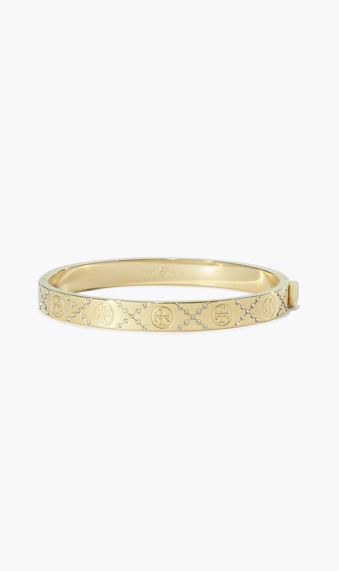 Icon T Monogram Pave Hinge Bracelet
