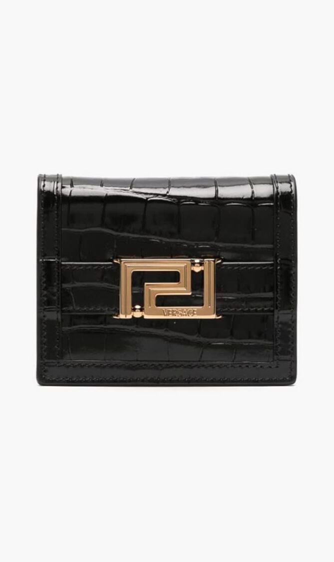 Greca Goddess Leather Wallet