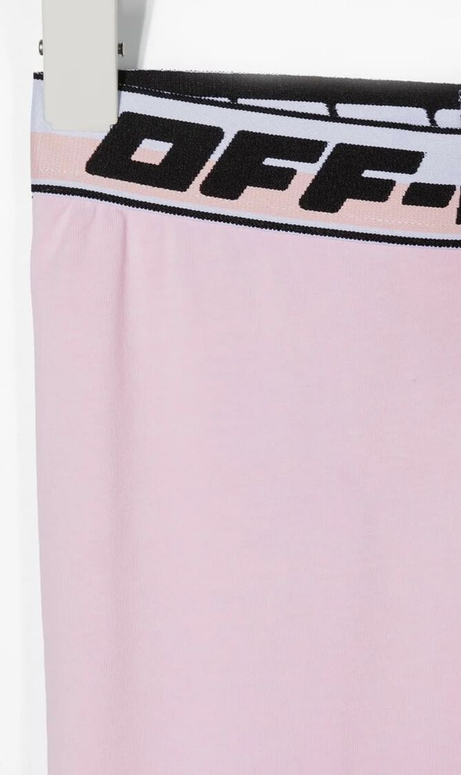 LOGO BAND LEGGINGS PINK BLACK