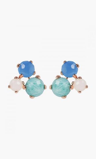 Triple Studded Earrings