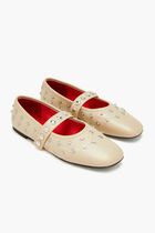 Ryder Popper-studded Ballet Flats