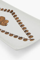 FST RECTANGULAR TRAY GIRO DI CONCHIGLIE GOLD/BLACK/WHITE
