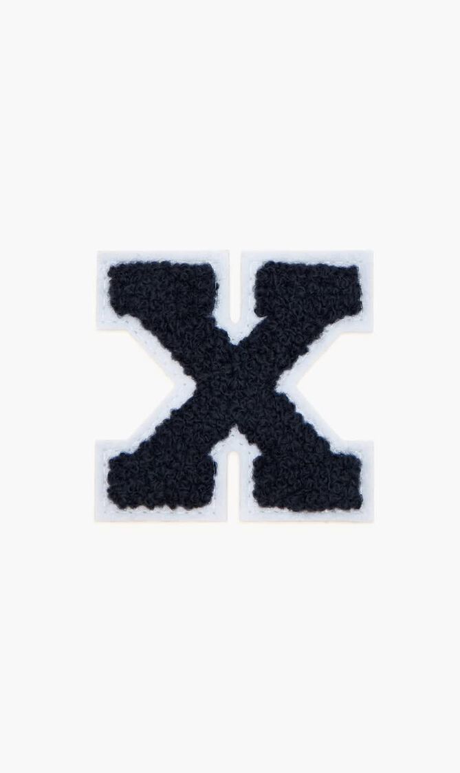 Chenille Varsity Letter 'X' patch