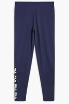 FAYE HIGH RISE LEGGINGS WITH PRINTED LOGO DETAIL