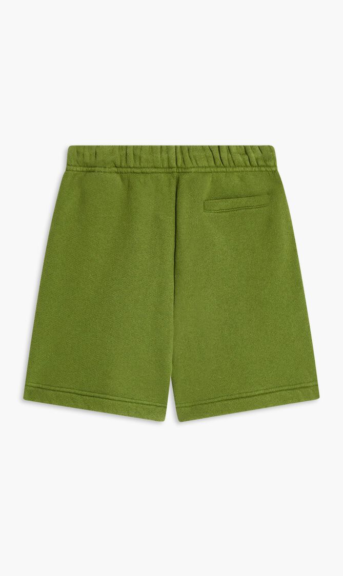 SWEAT SHORT LOGO MILITARY WHITE