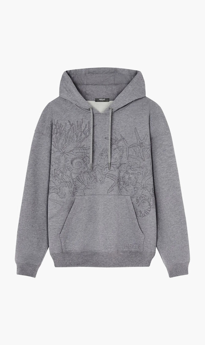 Barocco Sea Embroidered Hoodie