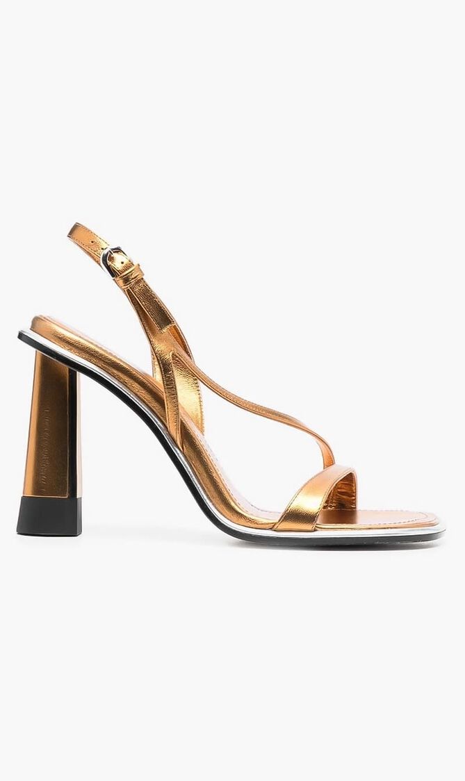 100 Metallic Leather Sandals