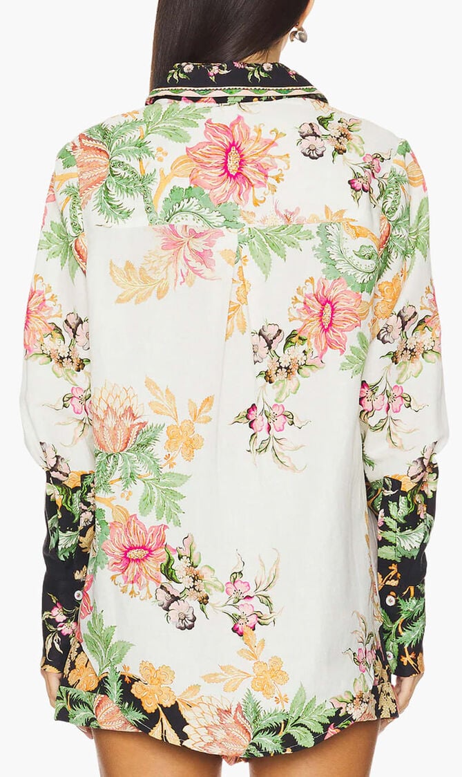 Oversized Shirt With Hand Crafted Buttons