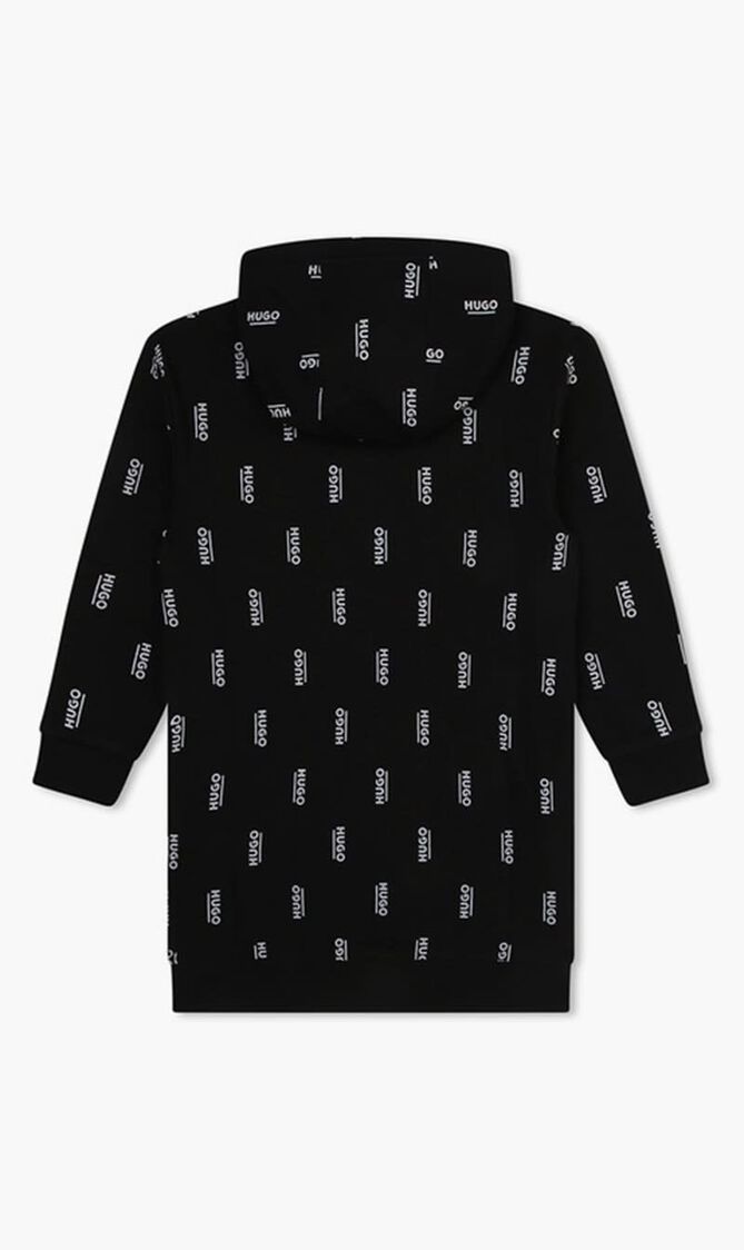 Hooded Printed Dress