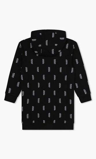 Hooded Printed Dress