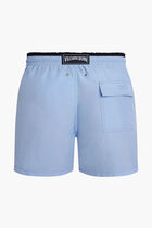 Solid Elasticated Swim Shorts