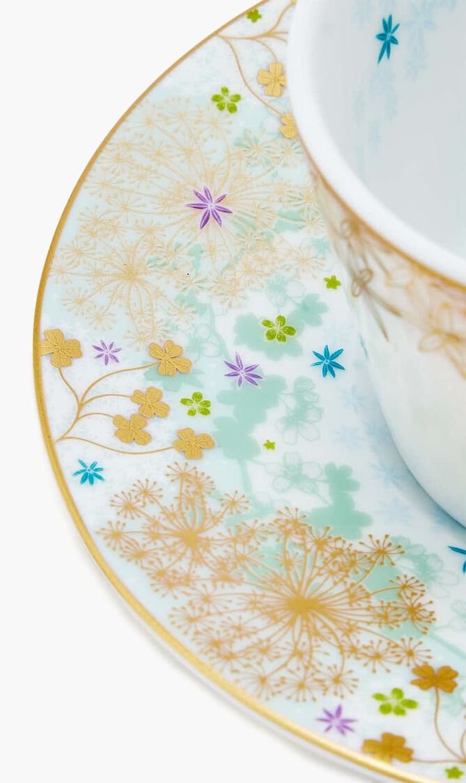 Coffee Cup & Saucer Blue Set Of 2