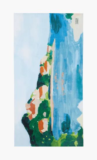 SCANDAL HIGHSNOBIETY 2 PRINTED TOWEL CHAMBRAY