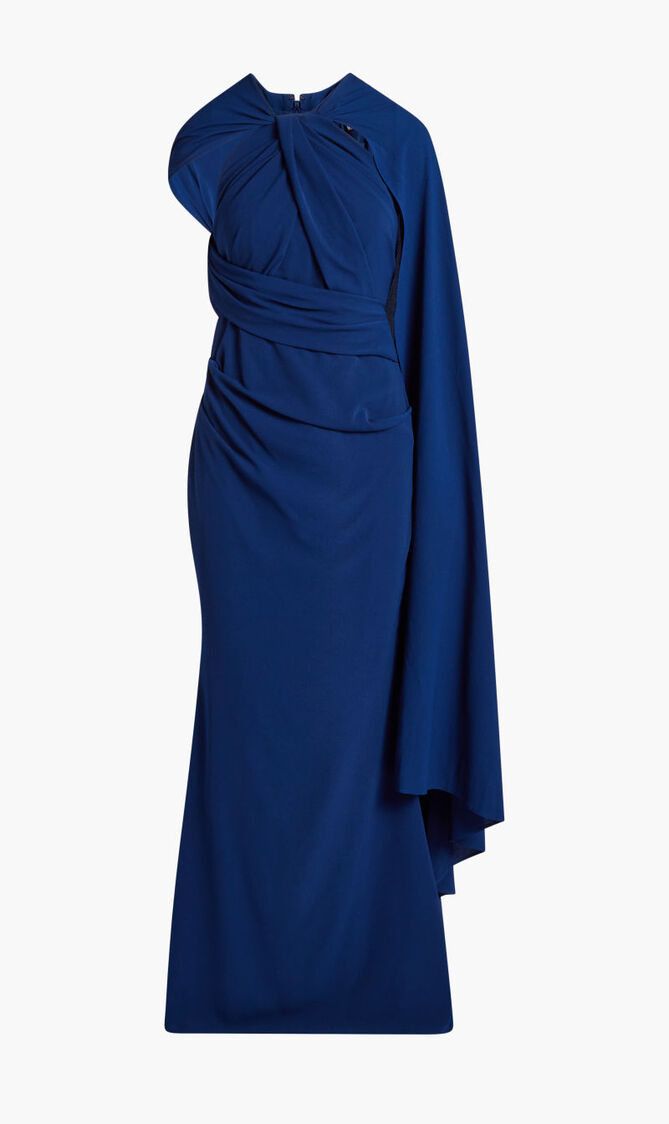 LONG DRESS - STRETCH CRESPINA
