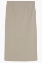 STRETCH FAILLE WRAP SKIRT