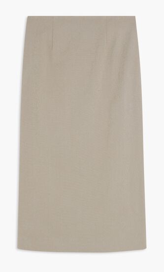 STRETCH FAILLE WRAP SKIRT