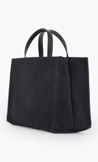 Signature Small Two-Way Cotton Tote Bag
